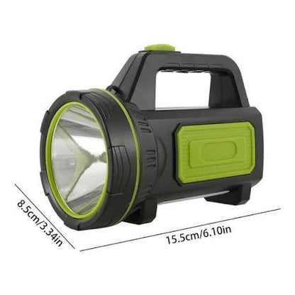 30W LED Solar Rechargeable High Power Torch | 1500M Long Range Searchlight | USB Type-C Charging | 20000mAh Power Bank | Emergency Handheld Flashlight