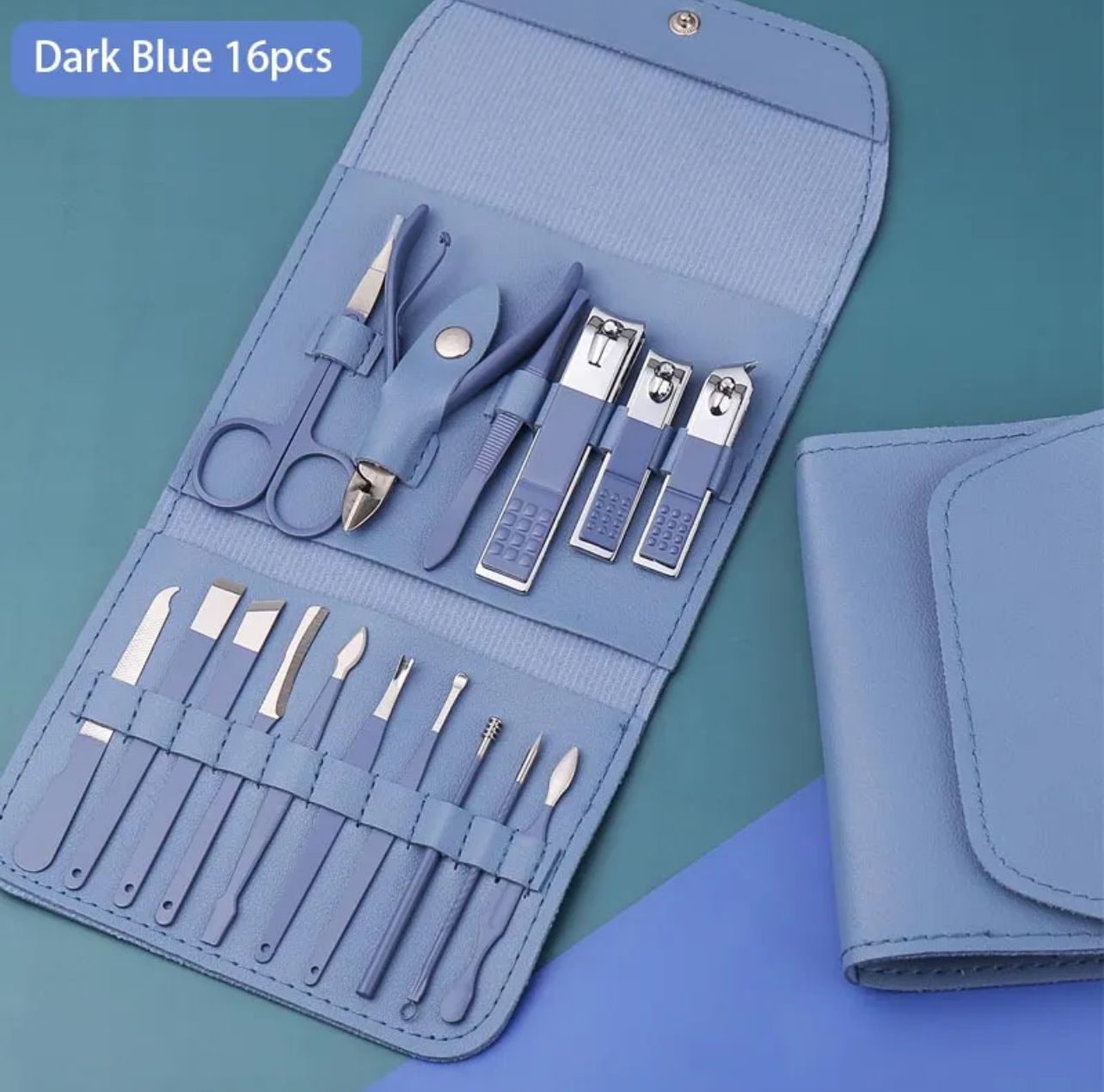 Manicure & Pedicure Grooming Kit - 16 Pcs