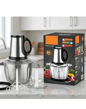 5-in-1 Silver Crest 3L Electric Meat Chopper | Electric & Hand Push Food Processor