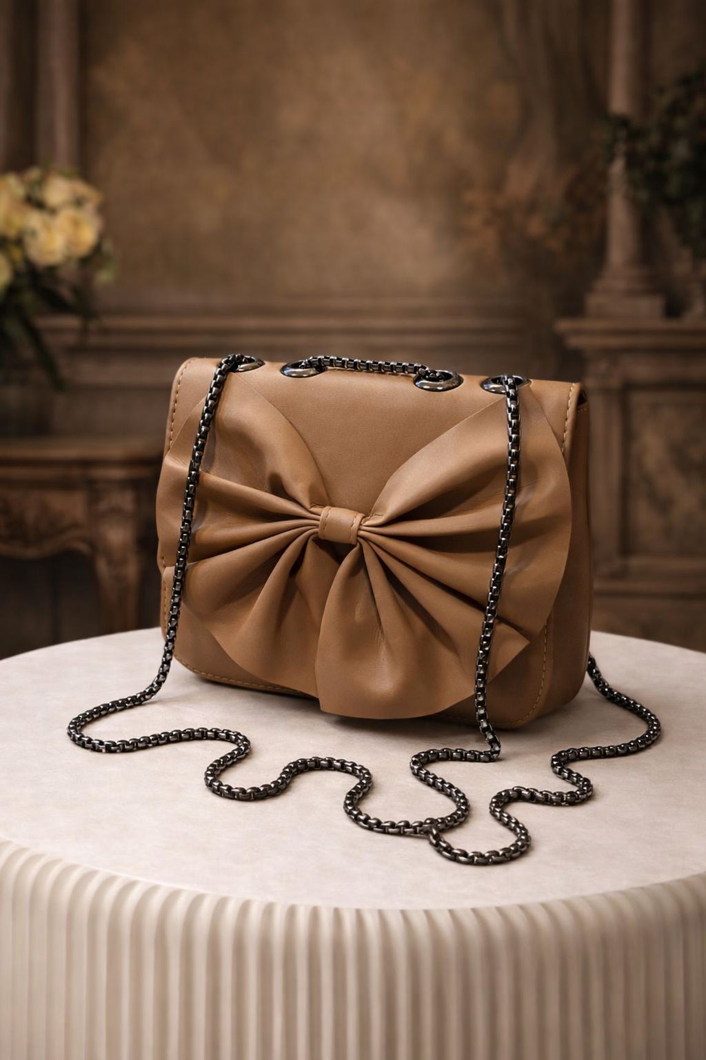Elegant Bow Style Ladies Handbag