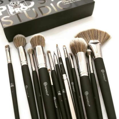 BH Cosmetics Studio Pro 13-Piece Vegan Makeup Brush Set – Professional Face & Eye Brushes