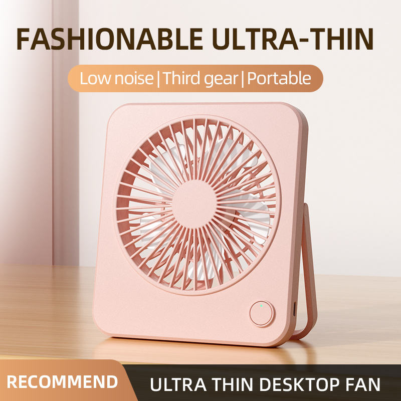 Portable USB Mini Desk Fan with 180° Adjustable Angle – Silent Cooling Air Circulator for Home & Office
