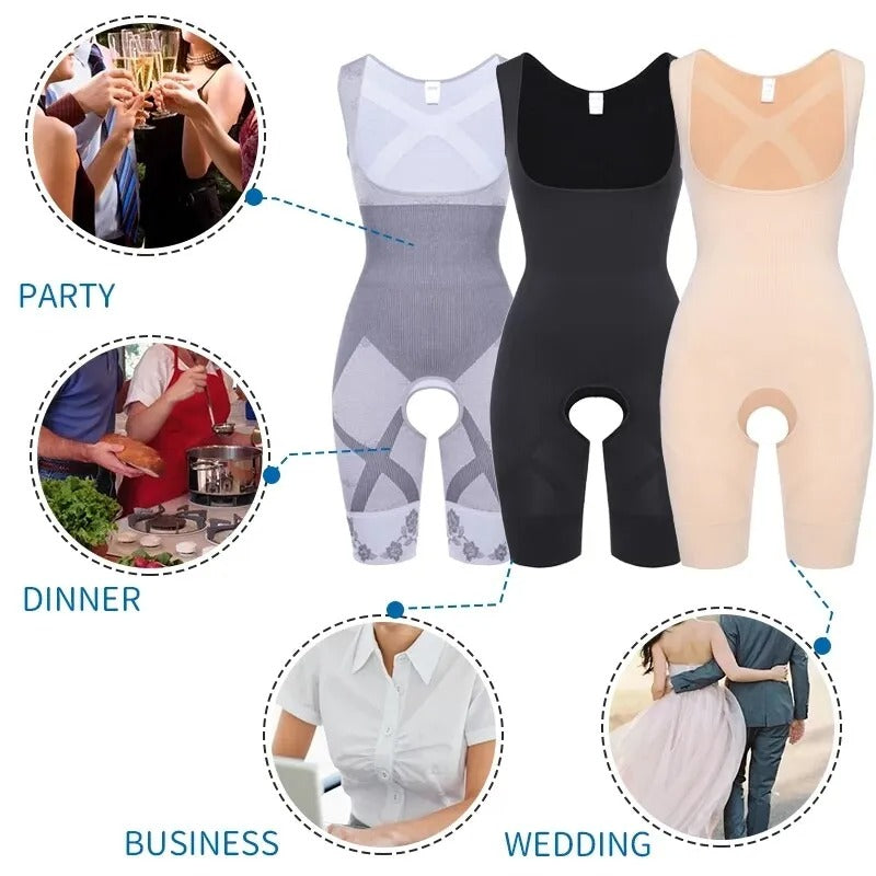 Woman Wide Strap Full Body Shaper