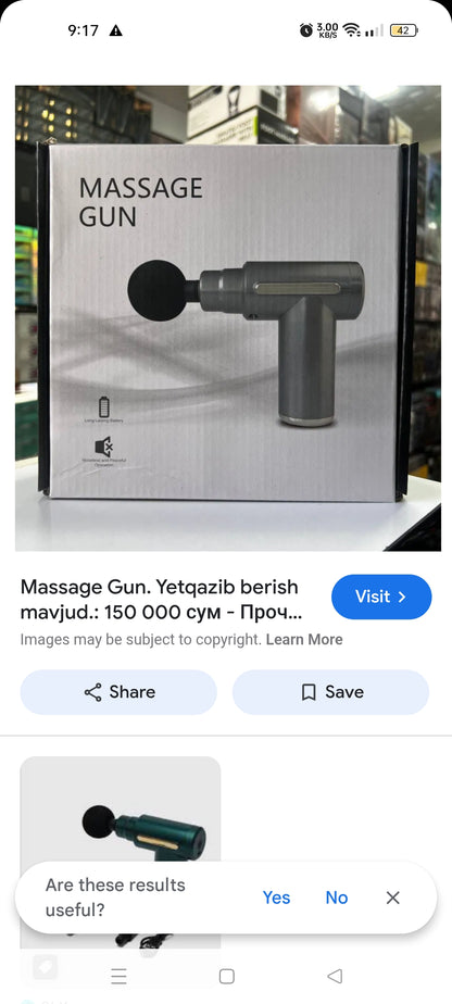 Rechargeable Massage Gun with 4 Attachments