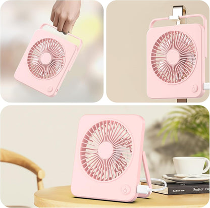 Portable USB Mini Desk Fan with 180° Adjustable Angle – Silent Cooling Air Circulator for Home & Office