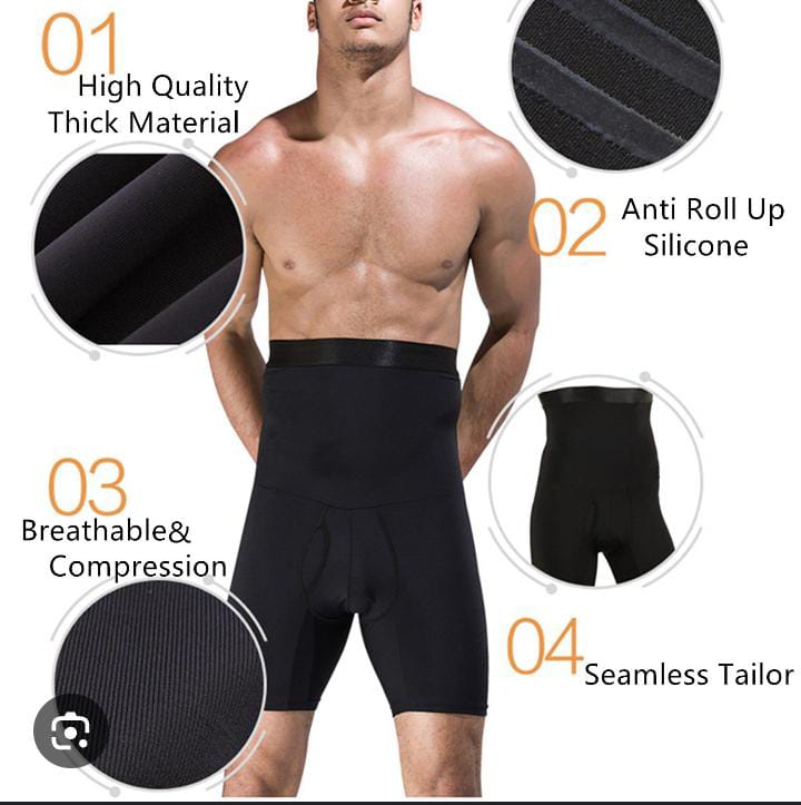 Men's Cross Notch Half Body Shaper