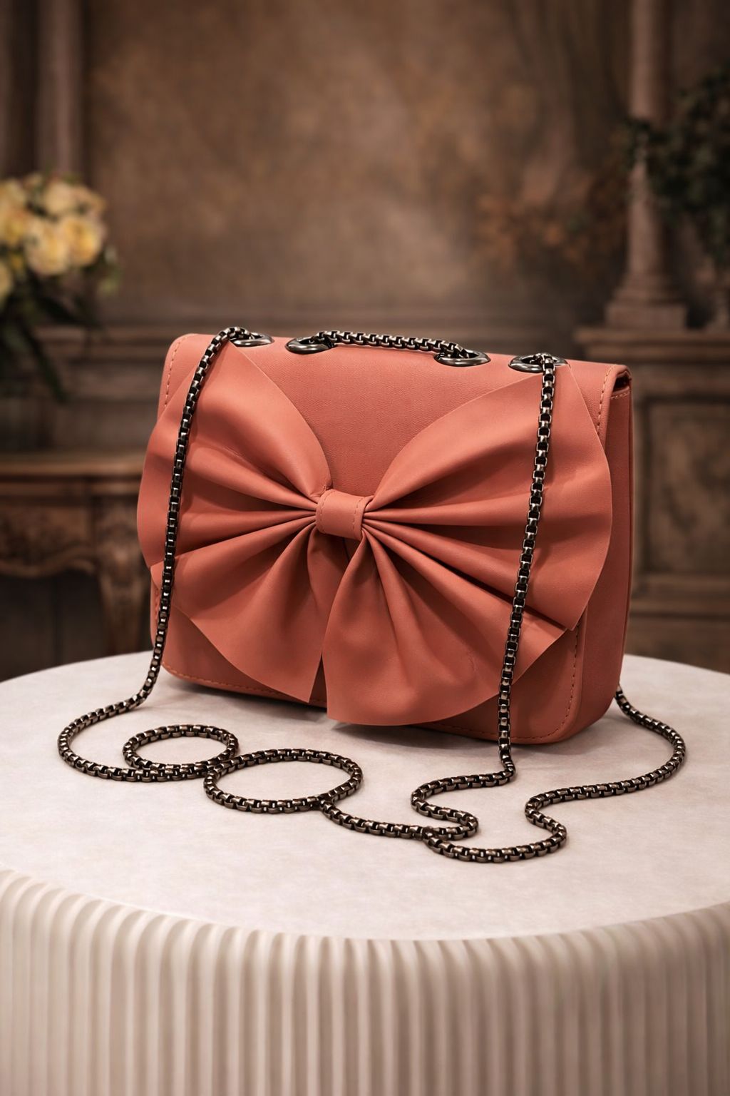 Elegant Bow Style Ladies Handbag