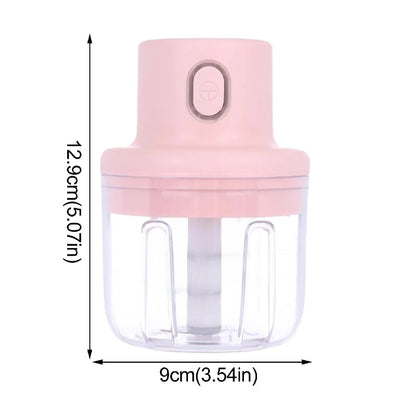 Intelligent Electric Garlic Chopper 250ml – USB Rechargeable Mini Food Processor for Garlic, Vegetabless & Nuts