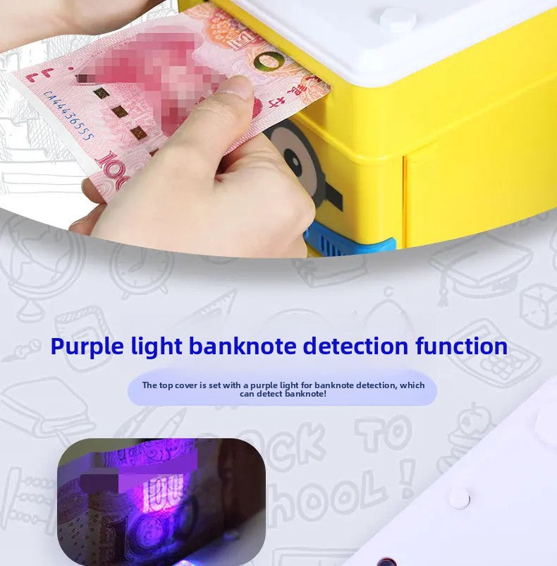 Kids Digital Money Saving Box ATM – Cute Cat Coin Bank with Password Lock