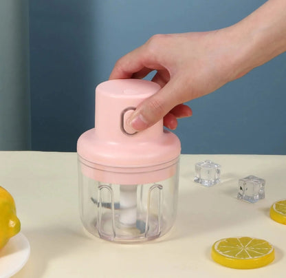 Intelligent Electric Garlic Chopper 250ml – USB Rechargeable Mini Food Processor for Garlic, Vegetabless & Nuts