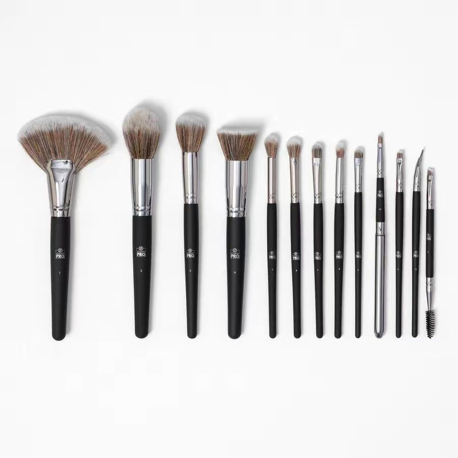 BH Cosmetics Studio Pro 13-Piece Vegan Makeup Brush Set – Professional Face & Eye Brushes