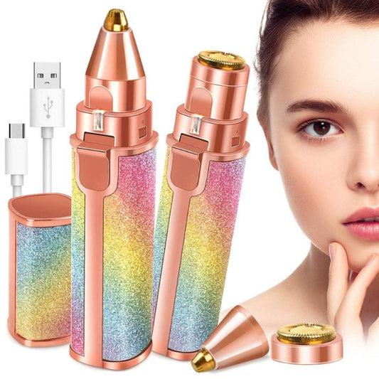 Flawless 2 in 1 Eye Brow Trimmer Facial Hair Remover