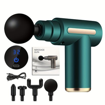 Rechargeable Massage Gun with 4 Attachments