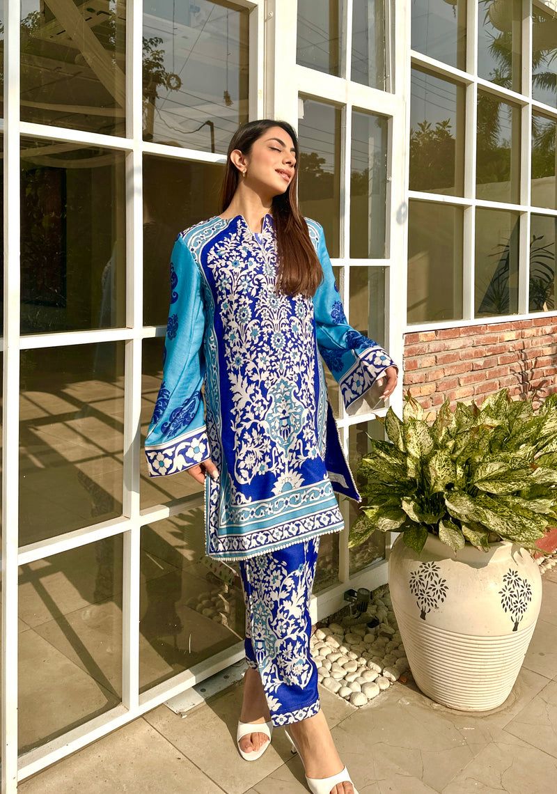Ethereal Grace 2Pc Digital Print Ensemble – Swiss Lawn Edition